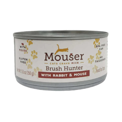 Mouser Brush Hunter With Rabbit and Mouse Canned Cat Food  Canned Cat Food  | PetMax Canada