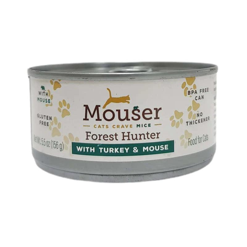Mouser Forest Hunter With Turkey and Mouse Canned Cat Food - 156g - Canned Cat Food - Mouser - PetMax Canada