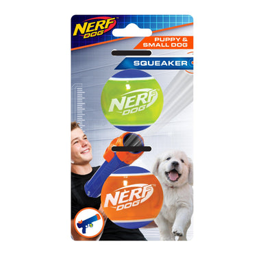 Nerf Puppy & Small Dog TPR Ball Dog Toy - 2 inches (5cm) / 2 Pack - Dog Toys - Nerf - PetMax Canada