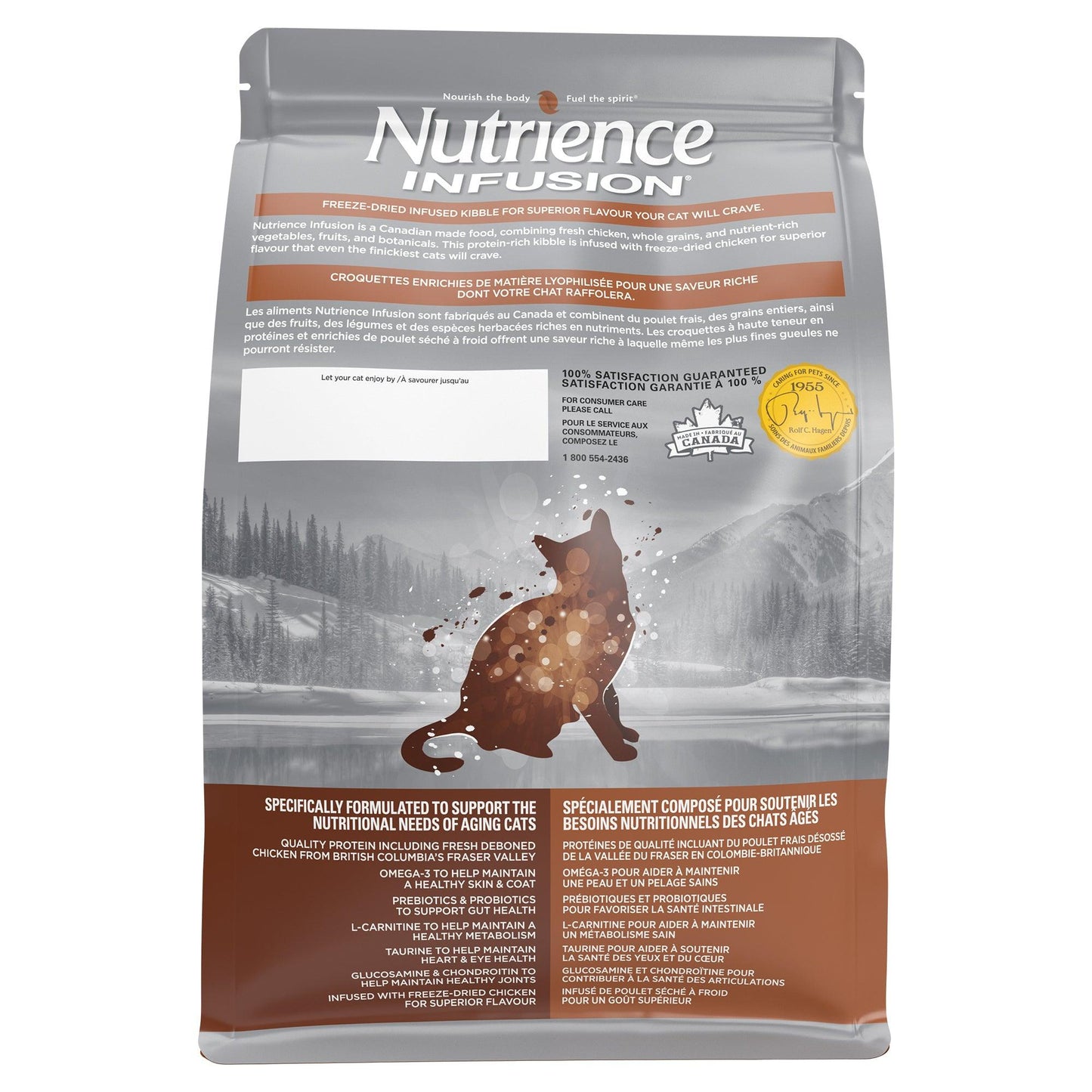 Nutrience Infusion Cat Food Healthy Senior Chicken Recipe  Cat Food  | PetMax Canada