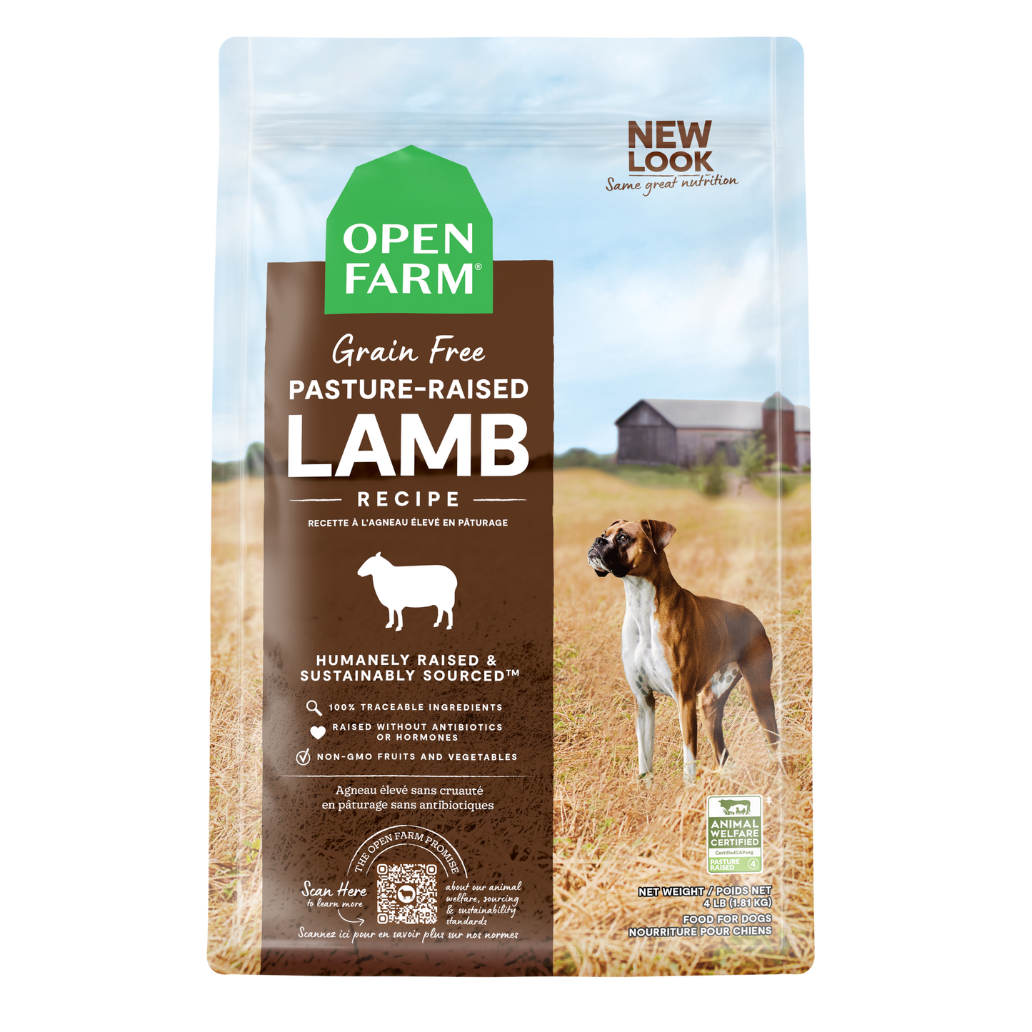 Open Farm Dog Food Pasture Raised Lamb  Dog Food  | PetMax Canada