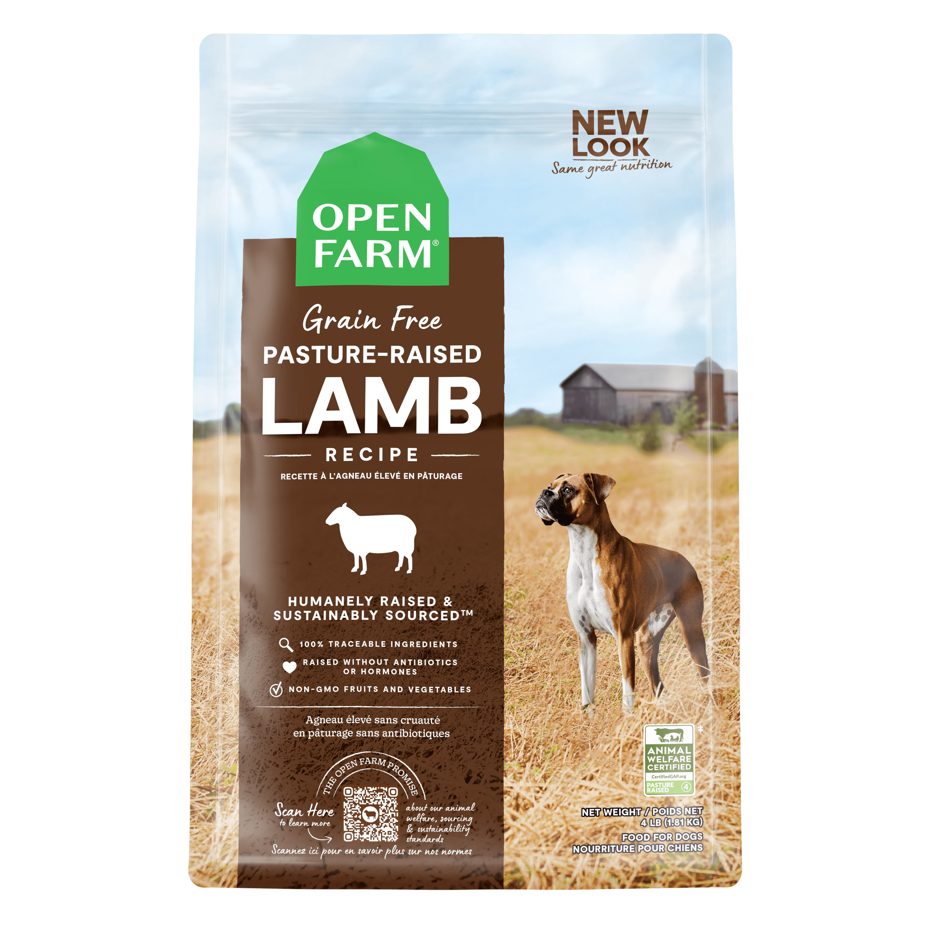Open Farm Dog Food Pasture Raised Lamb - 1.81 Kg - Dog Food - Open Farm - PetMax Canada