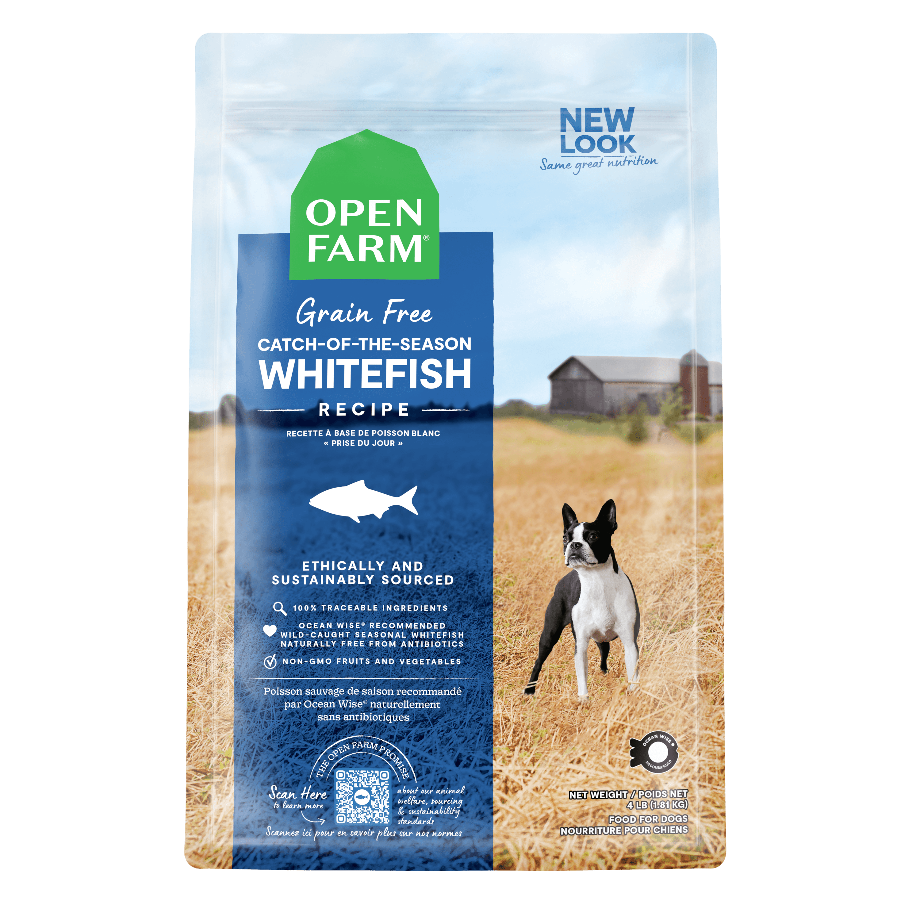 Open Farm Dog Food Catch of the Season Whitefish Recipe - 1.81 Kg - Dog Food - Open Farm - PetMax Canada
