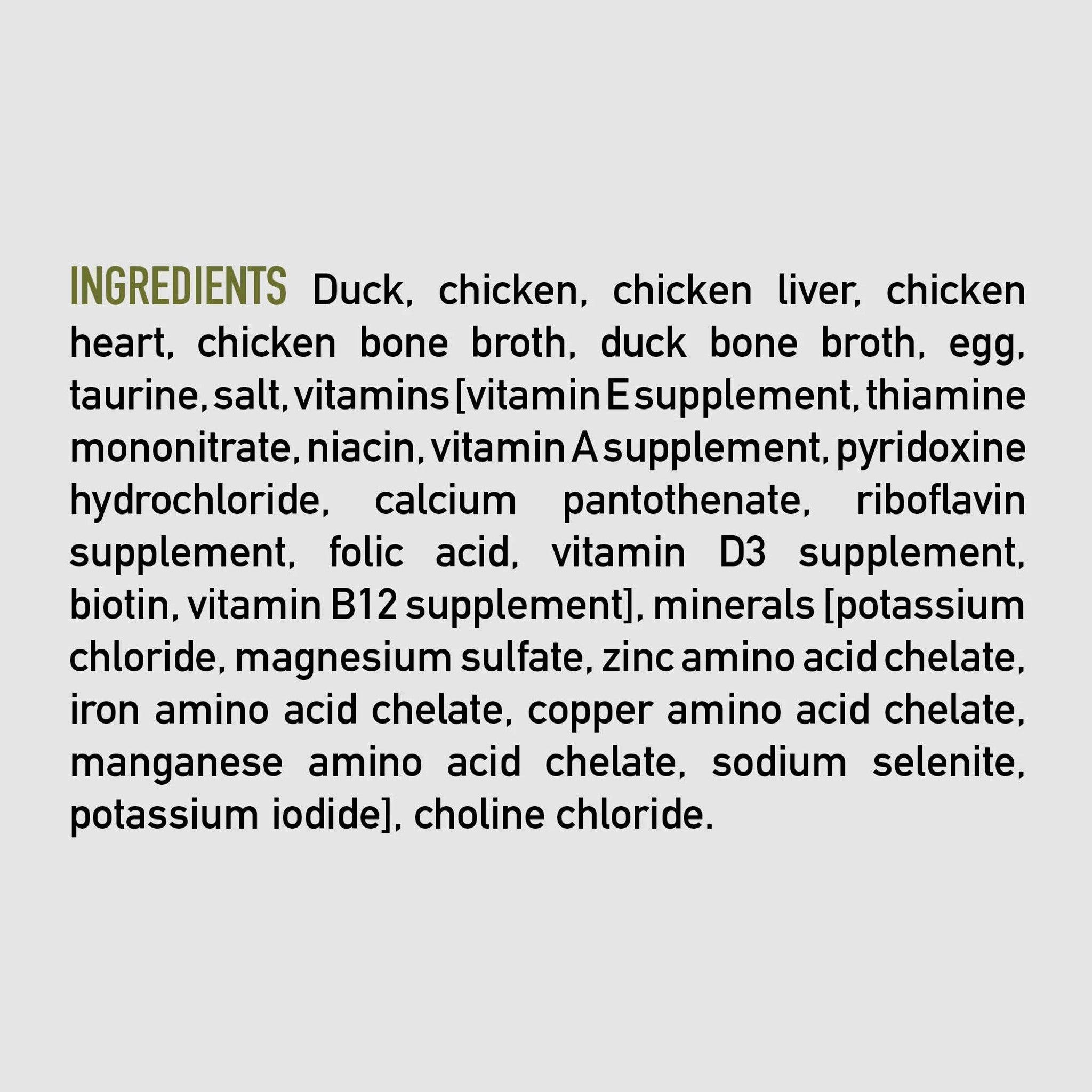 Orijen Duck + Chicken Entrée Wet Cat Food Recipe - 85g - Canned Cat Food - Orijen - PetMax Canada