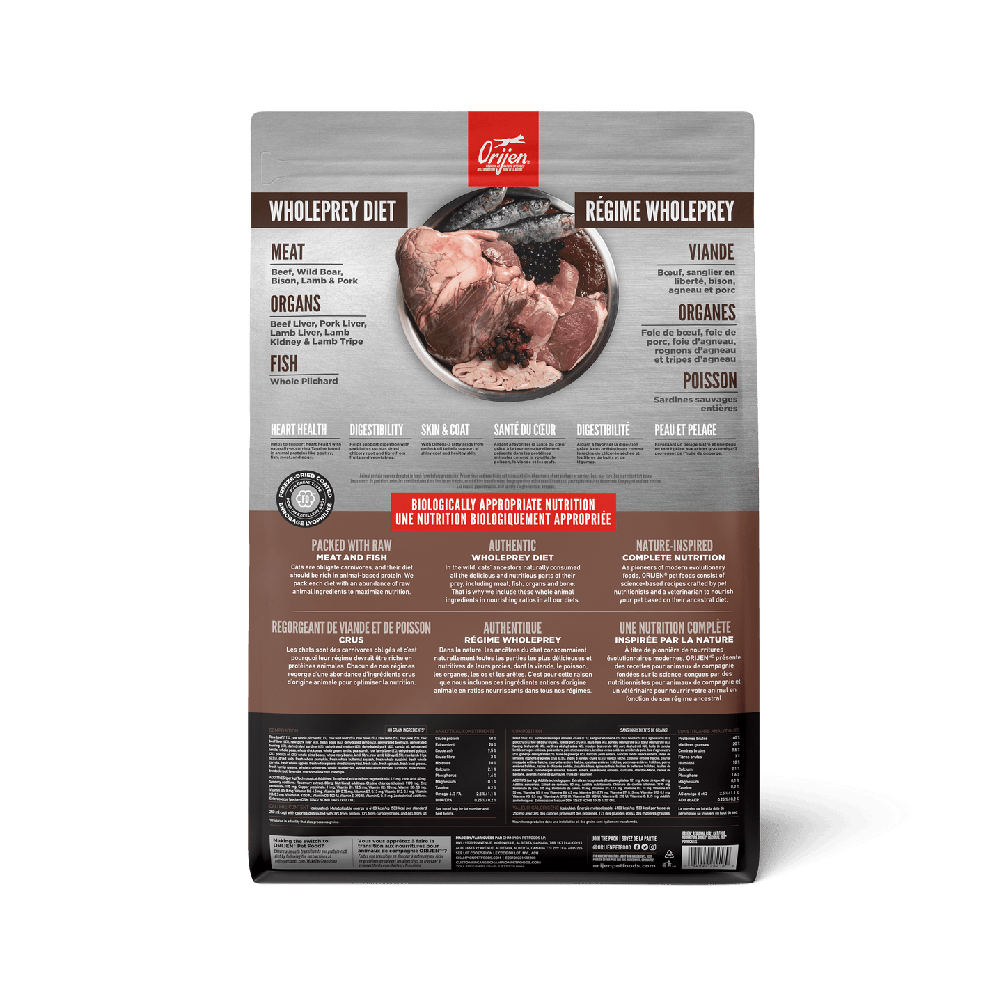 Orijen Regional Red Dry Cat Food Recipe  Cat Food  | PetMax Canada