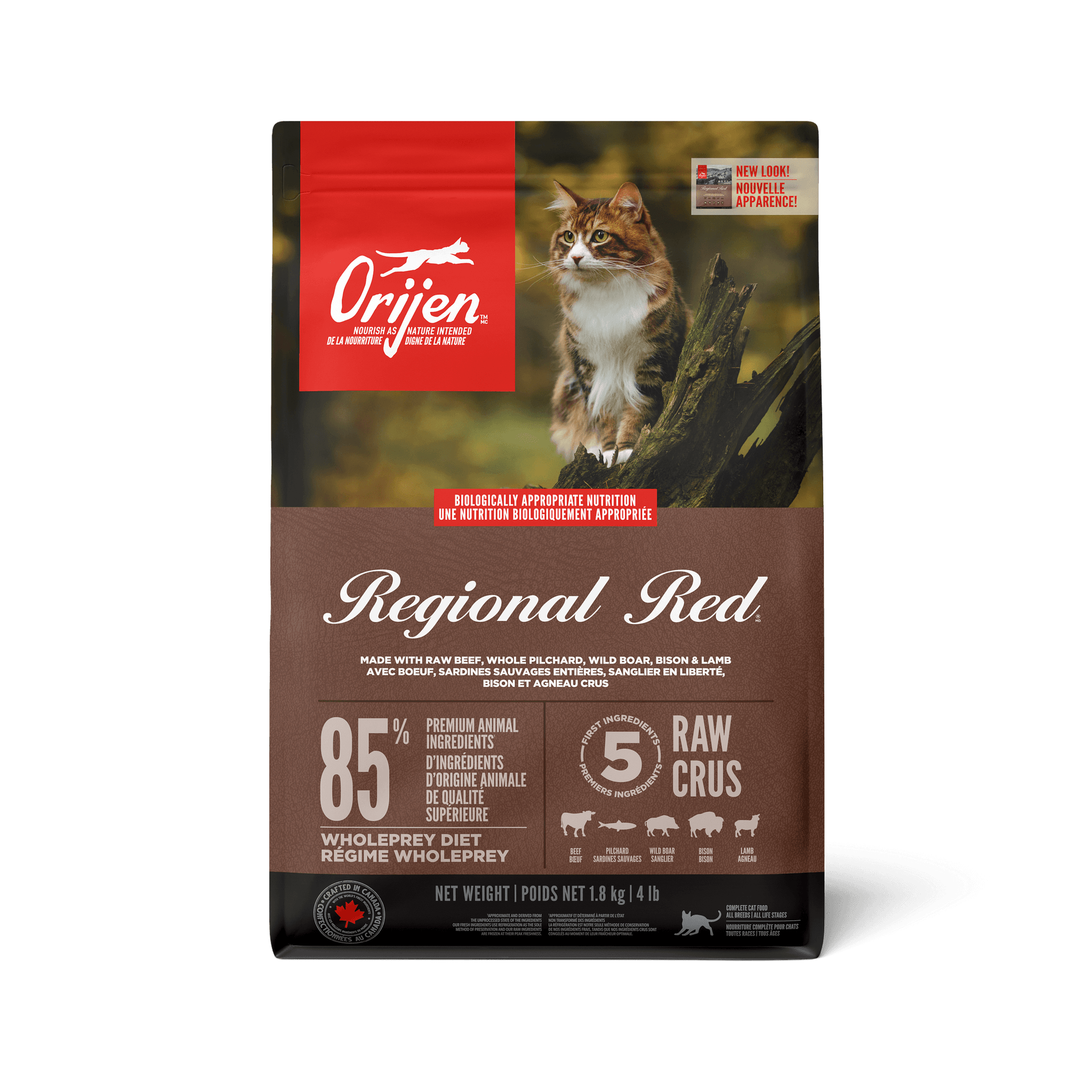 Orijen Regional Red Dry Cat Food Recipe  Cat Food  | PetMax Canada