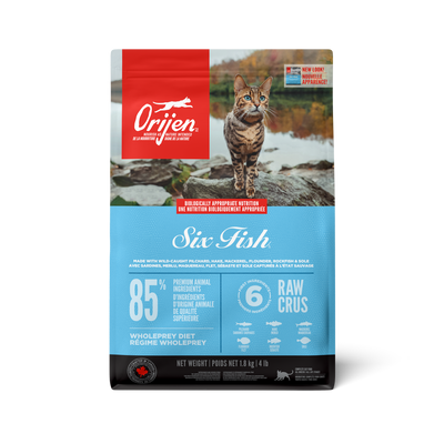 Orijen Six Fish Dry Cat Food Recipe  Cat Food  | PetMax Canada