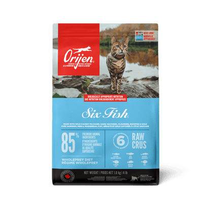 Orijen Six Fish Dry Cat Food Recipe - 1.8 Kg - Cat Food - Orijen - PetMax Canada