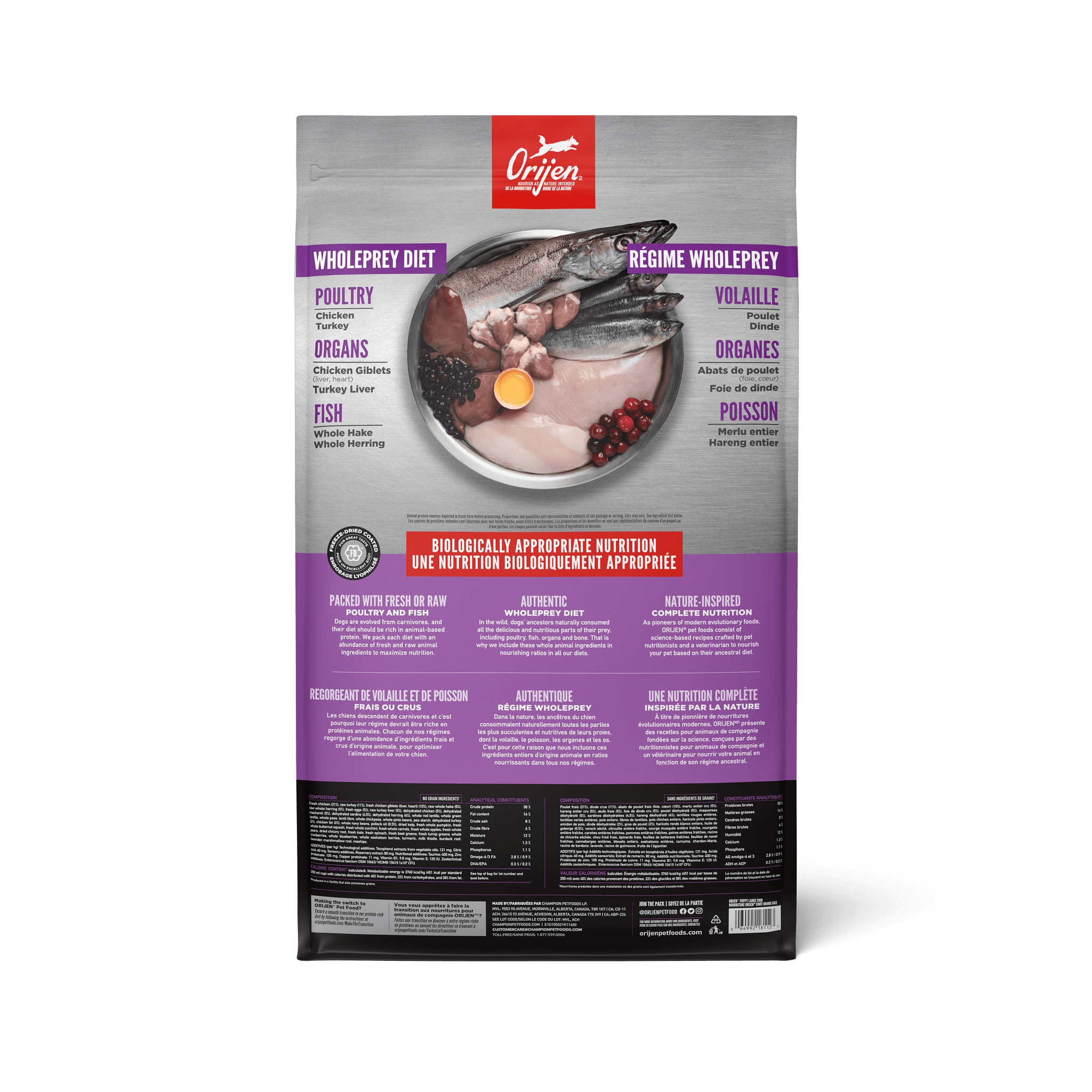 Orijen Puppy Large Recipe - 6 Kg - Dog Food - Orijen - PetMax Canada