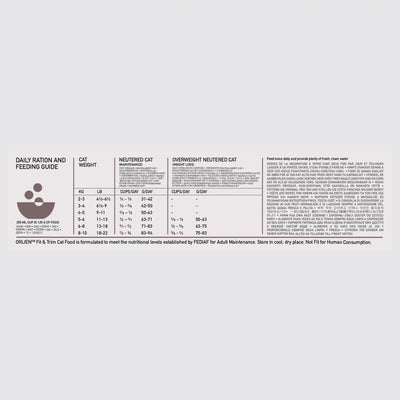 Orijen Fit & Trim Dry Cat Food Recipe - 1.8 Kg - Cat Food - Orijen - PetMax Canada