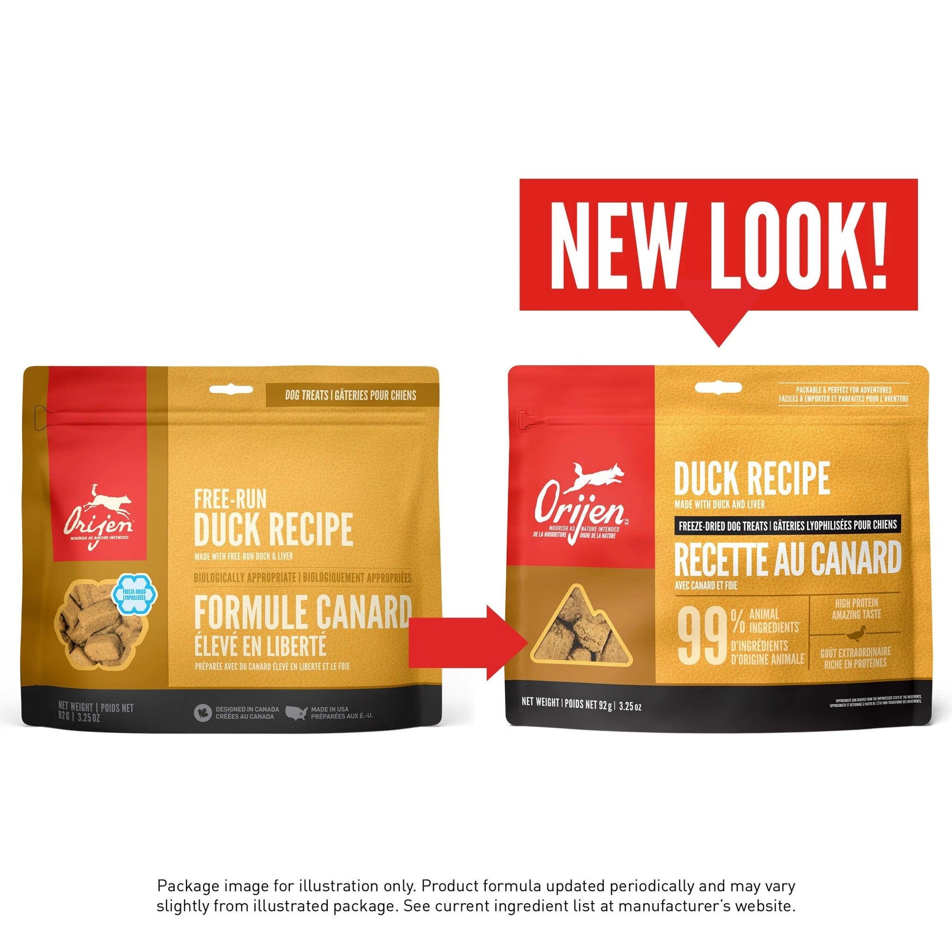 Orijen Freeze-Dried Dog Treats Free-Run Duck Formula  Dog Treats  | PetMax Canada