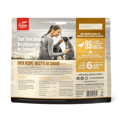 Orijen Freeze-Dried Dog Treats Free-Run Duck Formula - 92g - Dog Treats - Orijen - PetMax Canada