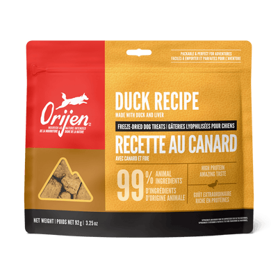 Orijen Freeze-Dried Dog Treats Free-Run Duck Formula - 92g - Dog Treats - Orijen - PetMax Canada