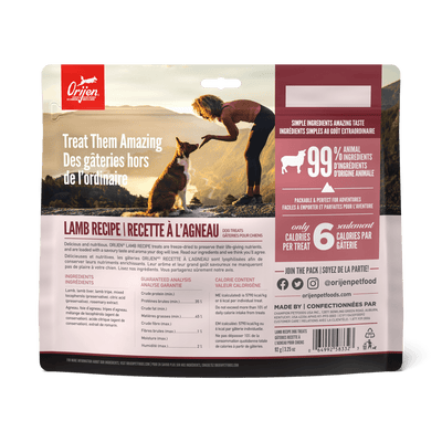 Orijen Freeze-Dried Dog Treats Grass-Fed Lamb Formula - 92g - Dog Treats - Orijen - PetMax Canada