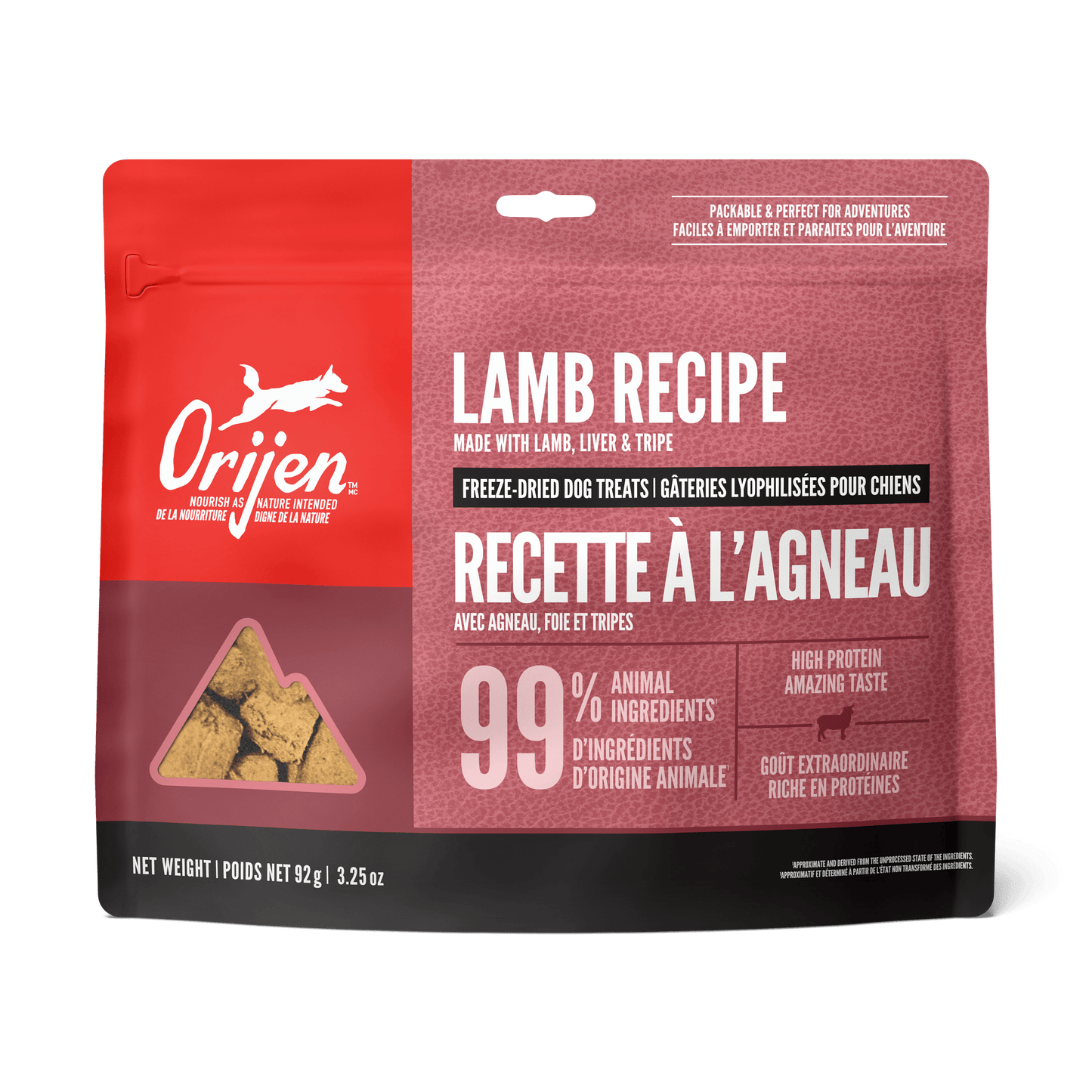 Orijen Freeze-Dried Dog Treats Grass-Fed Lamb Formula  Dog Treats  | PetMax Canada