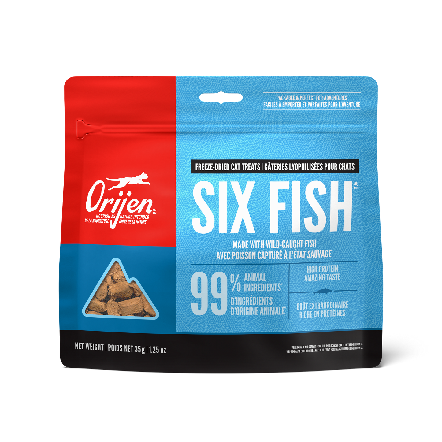 Orijen Freeze-Dried Cat Treats Six Fish  Cat Food  | PetMax Canada