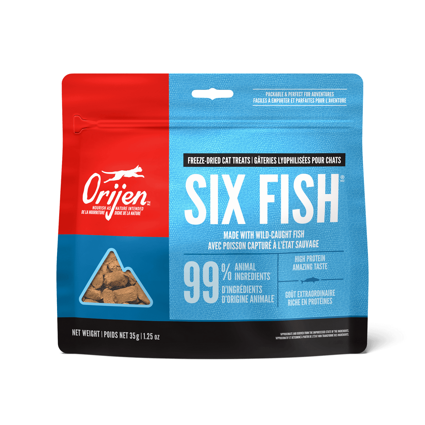 Orijen Freeze-Dried Cat Treats Six Fish  Cat Food  | PetMax Canada