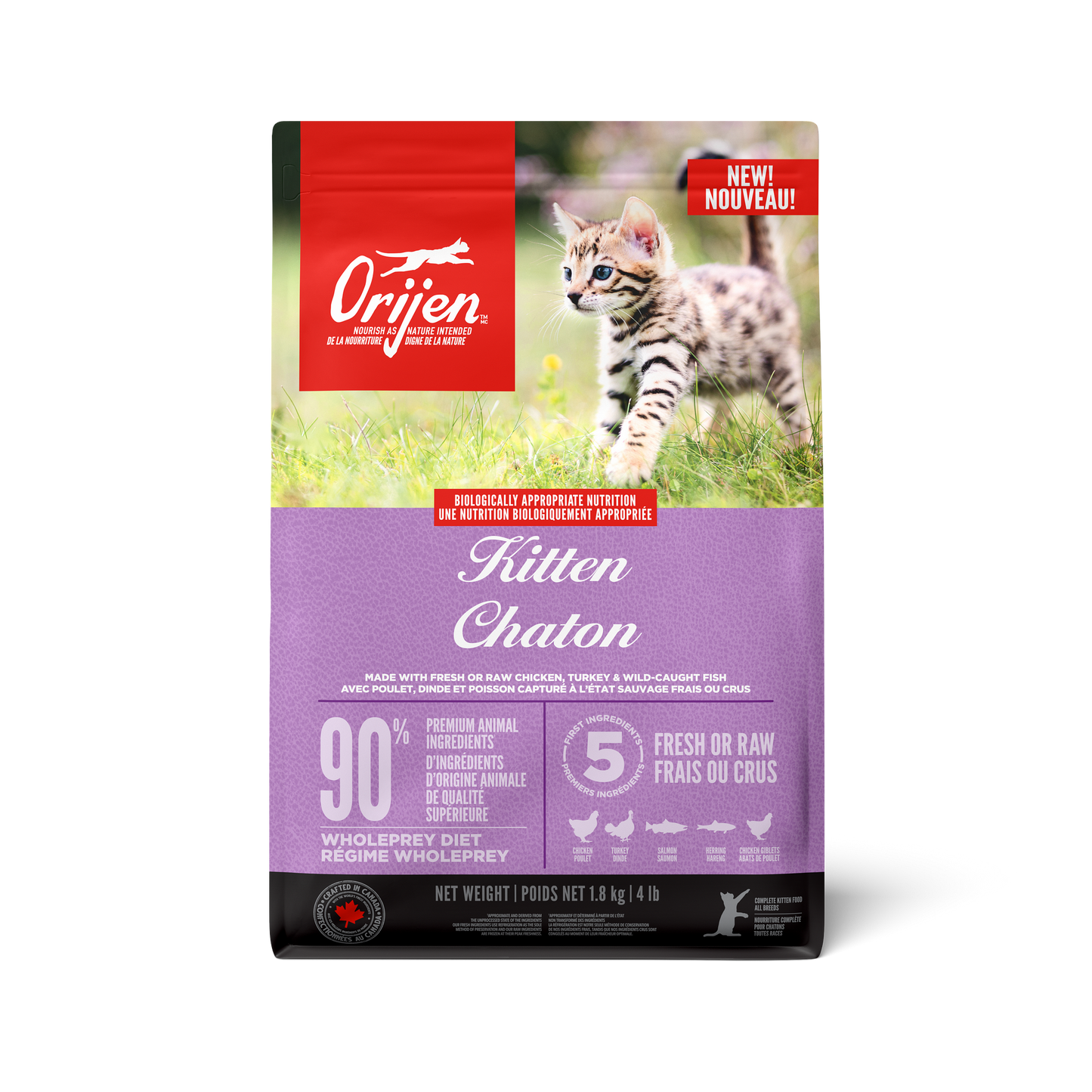 Orijen Kitten Recipe  Cat Food  | PetMax Canada