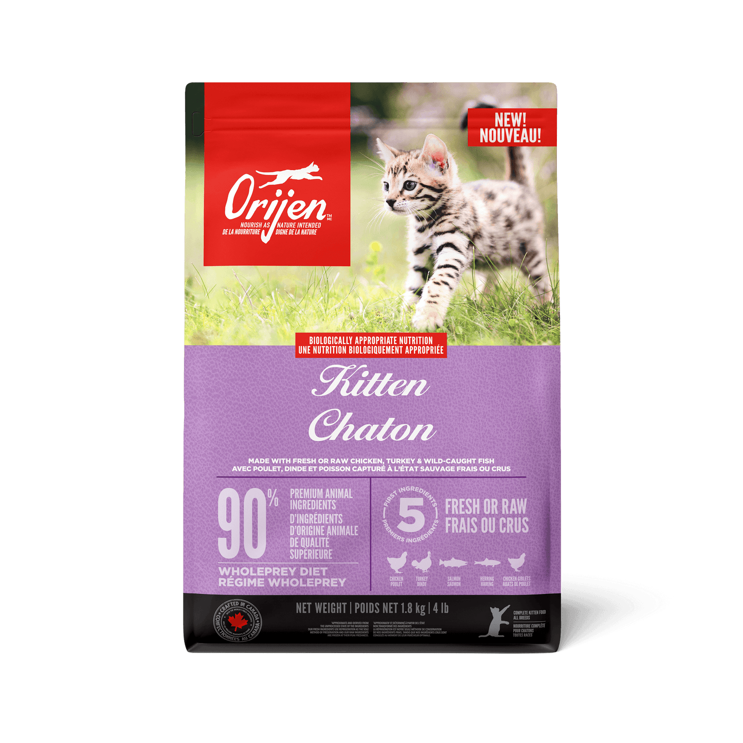 Orijen Kitten Recipe  Cat Food  | PetMax Canada