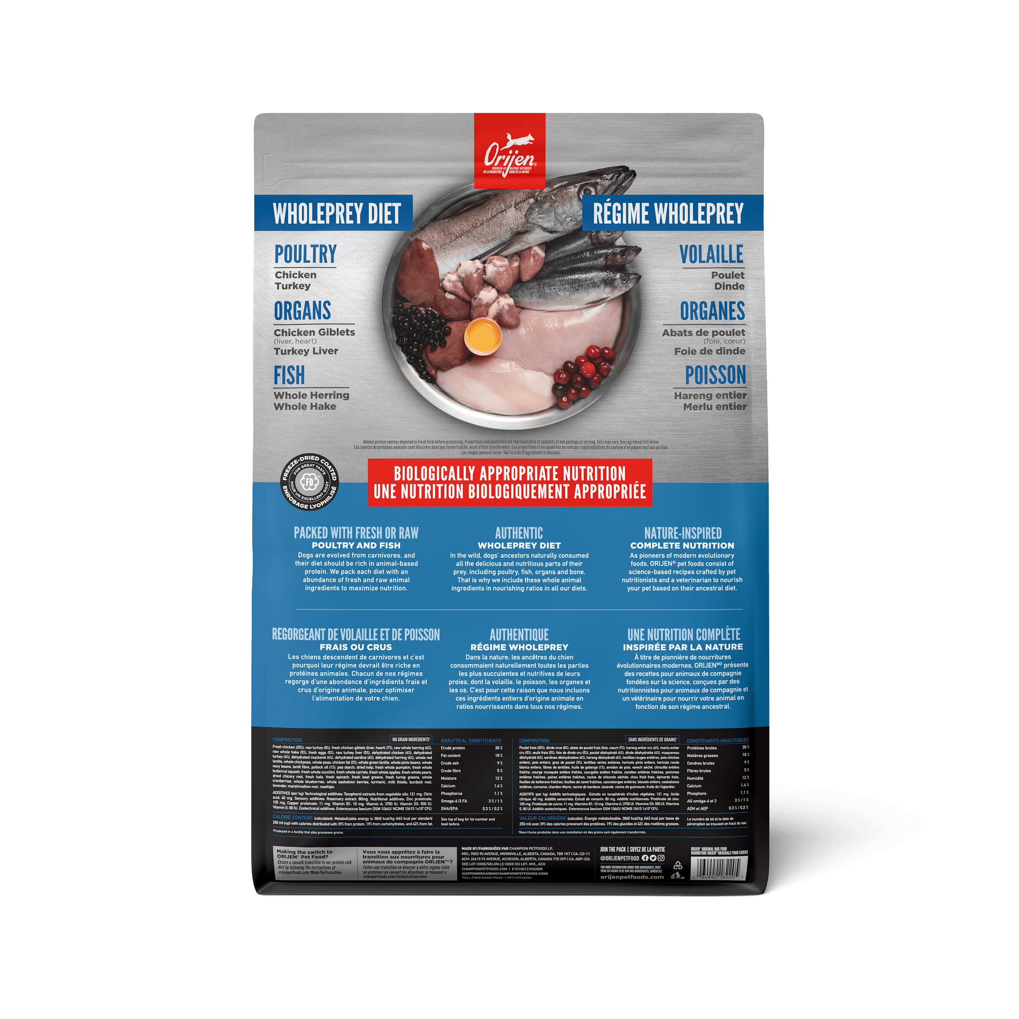 Orijen Original Dry Dog Food Recipe - 2 Kg - Dog Food - Orijen - PetMax Canada