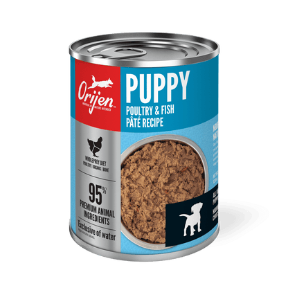 Orijen Wet Dog Puppy Poultry + Fish Pate Recipe - 363g - Canned Dog Food - Orijen - PetMax Canada