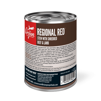 Orijen Wet Dog Regional Red Stew Recipe - 363g - Canned Dog Food - Orijen - PetMax Canada