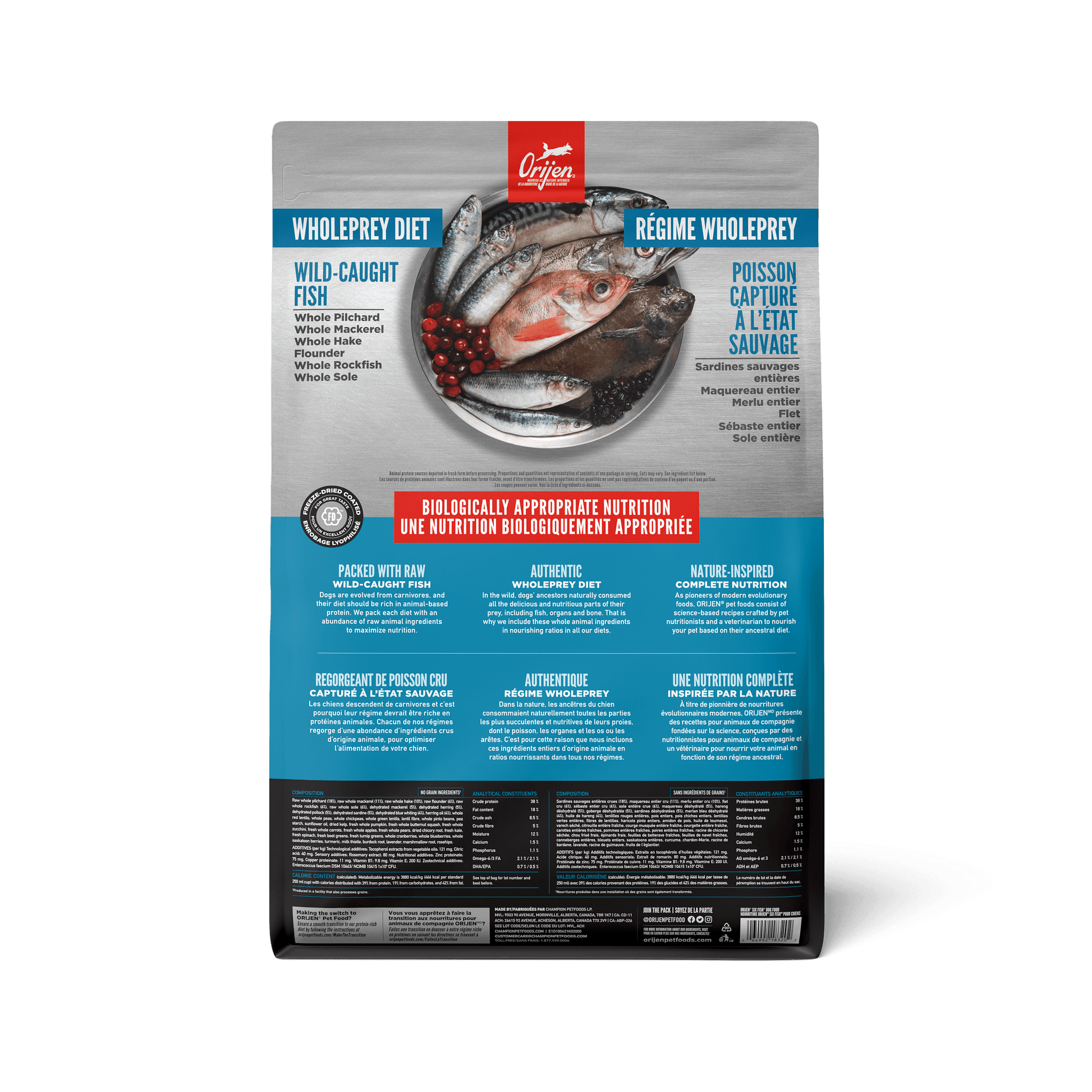 Orijen Six Fish Dry Dog Food Recipe  Dog Food  | PetMax Canada