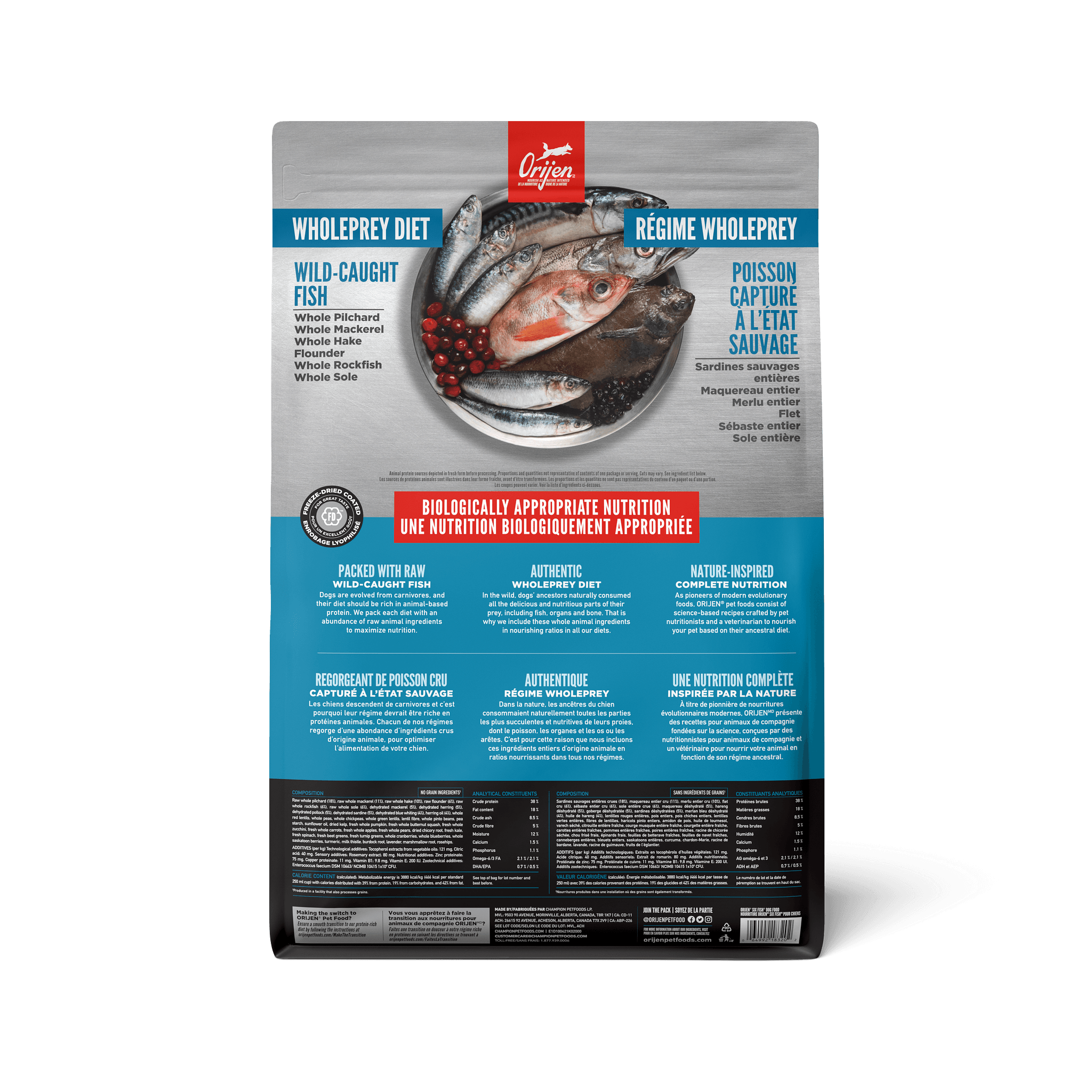 Orijen Six Fish Dry Dog Food Recipe - 2 Kg - Dog Food - Orijen - PetMax Canada