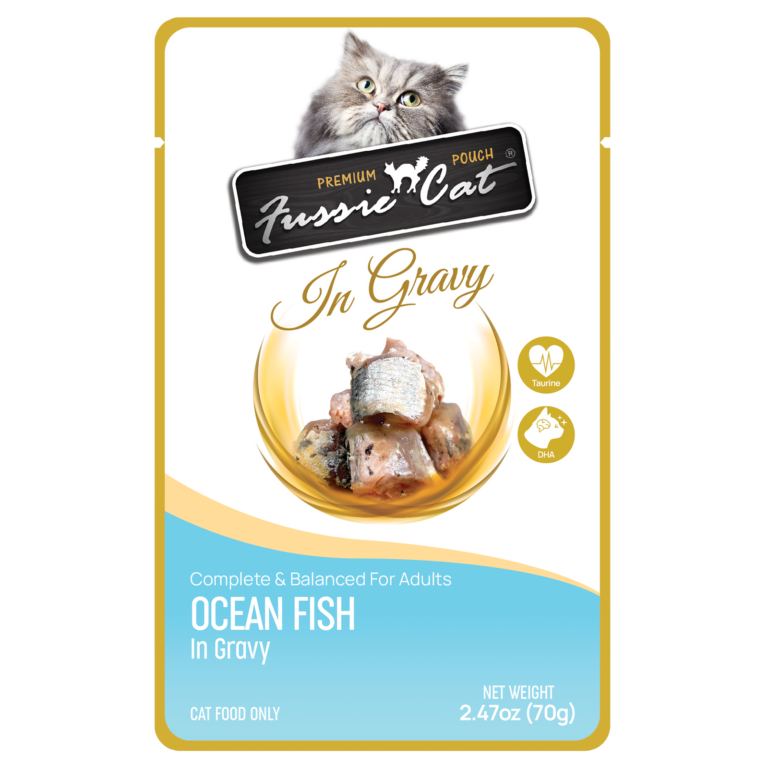 Fussie Cat Pouch Premium Oceanfish In Gravy