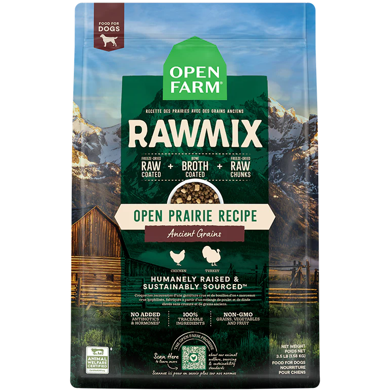 Open Farm Open Prairie Ancient Grains RawMix for Dogs  Dog Food  | PetMax Canada