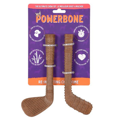 Powerbone Mini Golf Club & Hockey Stick Nylon & Bamboo Dog Chew