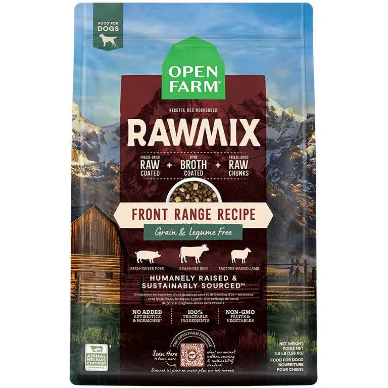 Open Farm Front Range Grain-Free RawMix for Dogs  Dog Food  | PetMax Canada