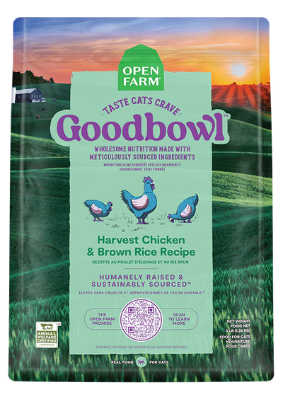 Open Farm GoodBowl Harvest Chicken & Brown Rice Recipe for Cats  Cat Food  | PetMax Canada