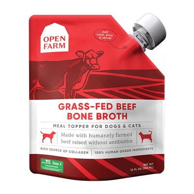Open Farm Grass-Fed Beef Bone Broth for Dogs  Health Care  | PetMax Canada