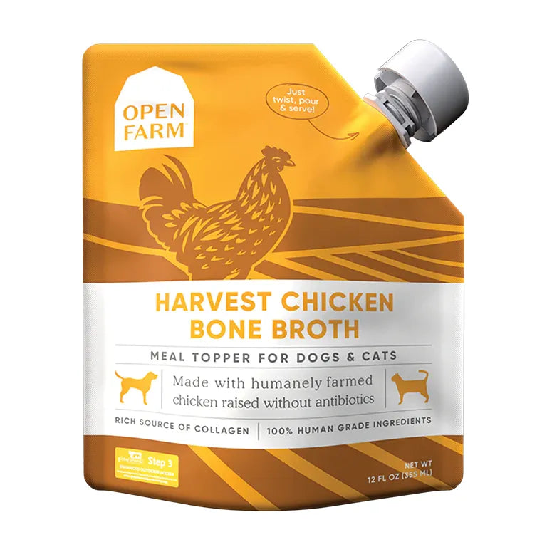 Open Farm Harvest Chicken Bone Broth For Dogs  Canned Dog Food  | PetMax Canada