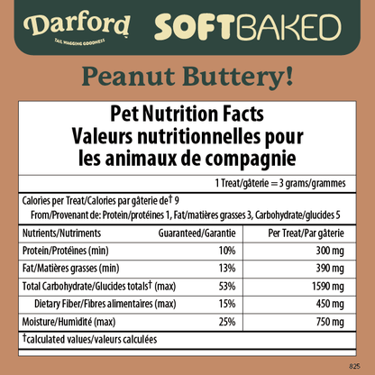 Darford Dog Soft Baked Super Peanut Butter Soft & Chewy Treats