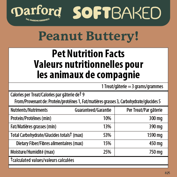 Darford Dog Soft Baked Super Peanut Butter Soft & Chewy Treats