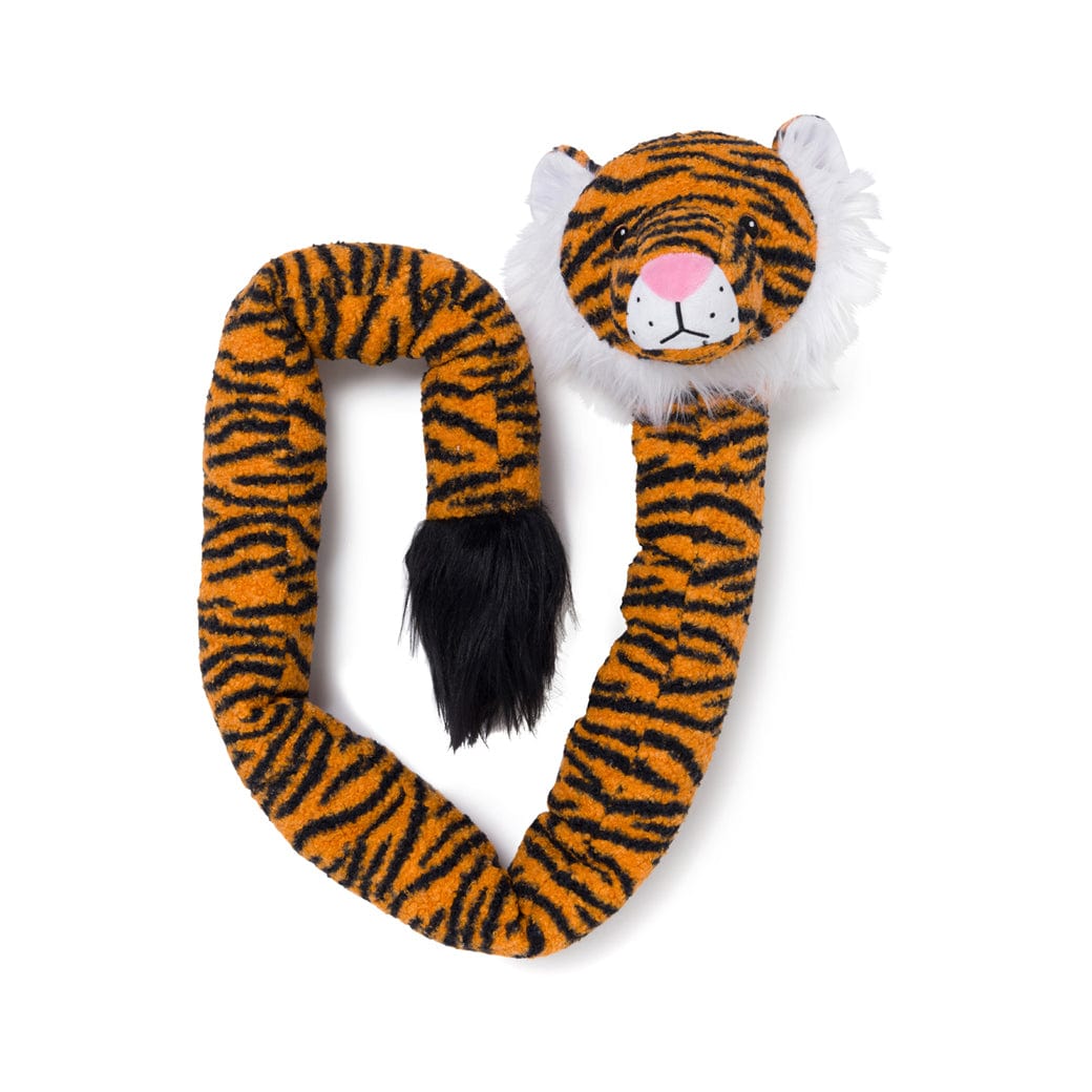 Fabdog Twisty Tiger Plush Dog Toy - Dog Toys - Fabdog - PetMax Canada