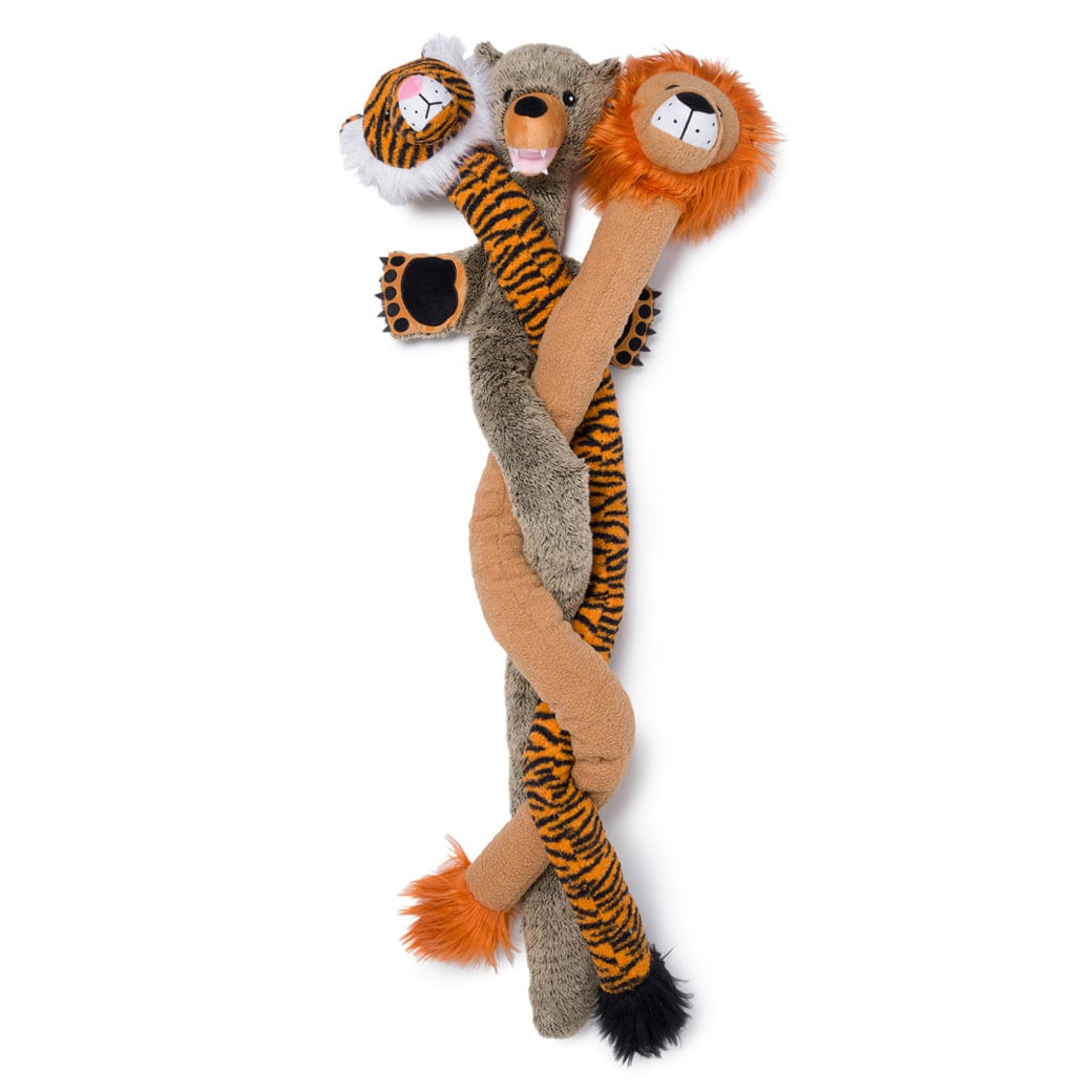 Fabdog Twisty Grizzly Bear Plush Dog Toy - Dog Toys - Fabdog - PetMax Canada