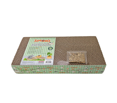 Simon’s Corrugated Wave Scratcher Lounger Pair with Catnip