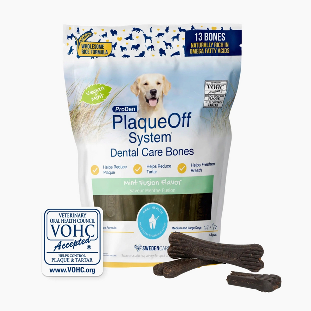 ProDen PlaqueOff System Dental Care Bones Mint Fusion - Dog Treats - PlaqueOff - PetMax Canada
