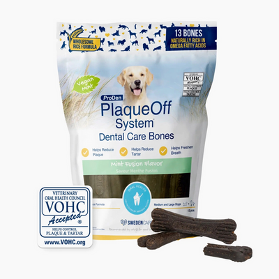 ProDen PlaqueOff System Dental Care Bones Mint Fusion - Dog Treats - PlaqueOff - PetMax Canada