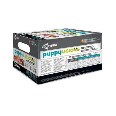 Iron Will Raw Puppylicious Complete Turkey & Beef - 5.44 kg - Raw Dog Food - Iron Will Raw - PetMax Canada