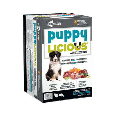 Iron Will Raw Puppylicious Complete Turkey & Beef - 5.44 kg - Raw Dog Food - Iron Will Raw - PetMax Canada