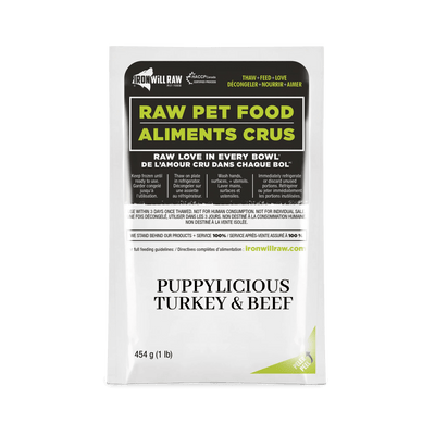 Iron Will Raw Puppylicious Complete Turkey & Beef - 5.44 kg - Raw Dog Food - Iron Will Raw - PetMax Canada