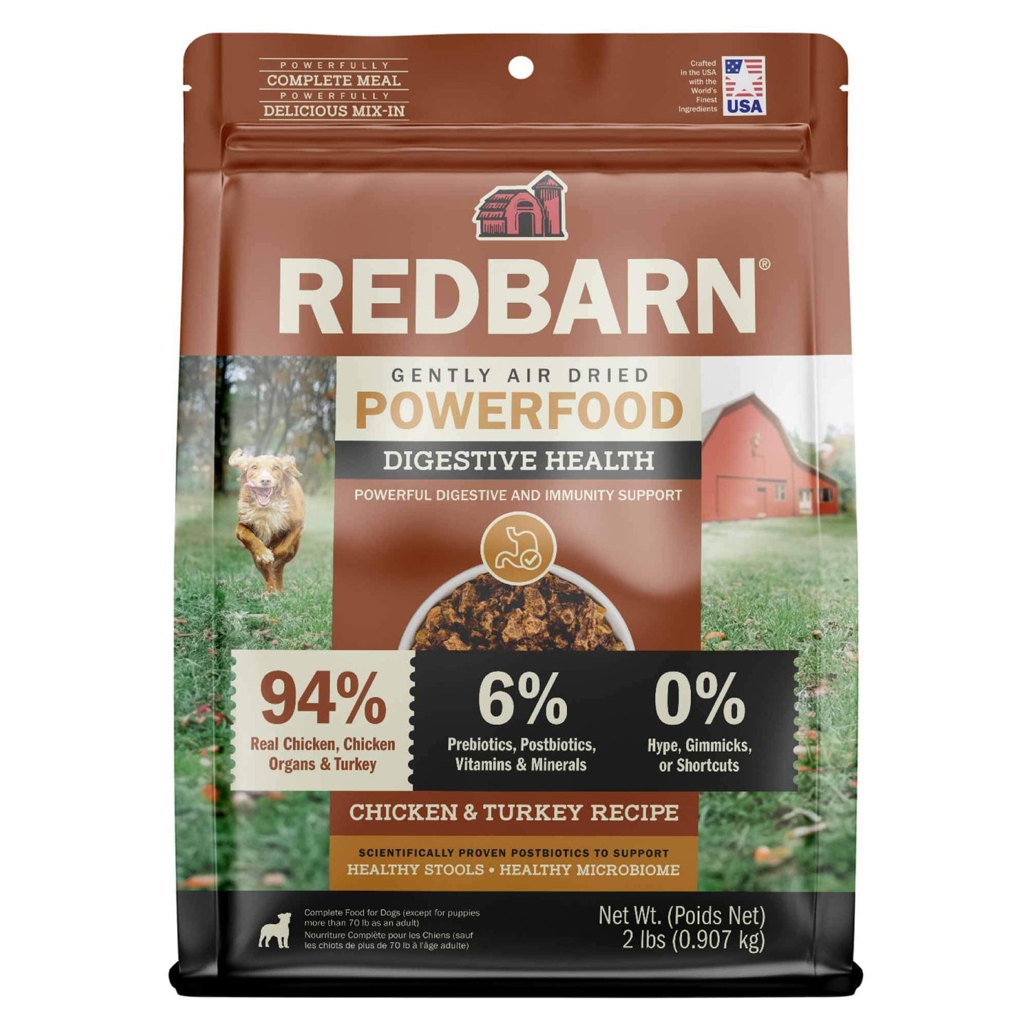 Red Barn Air Dried Gut Health & Digestion Chicken & Turkey Recipe