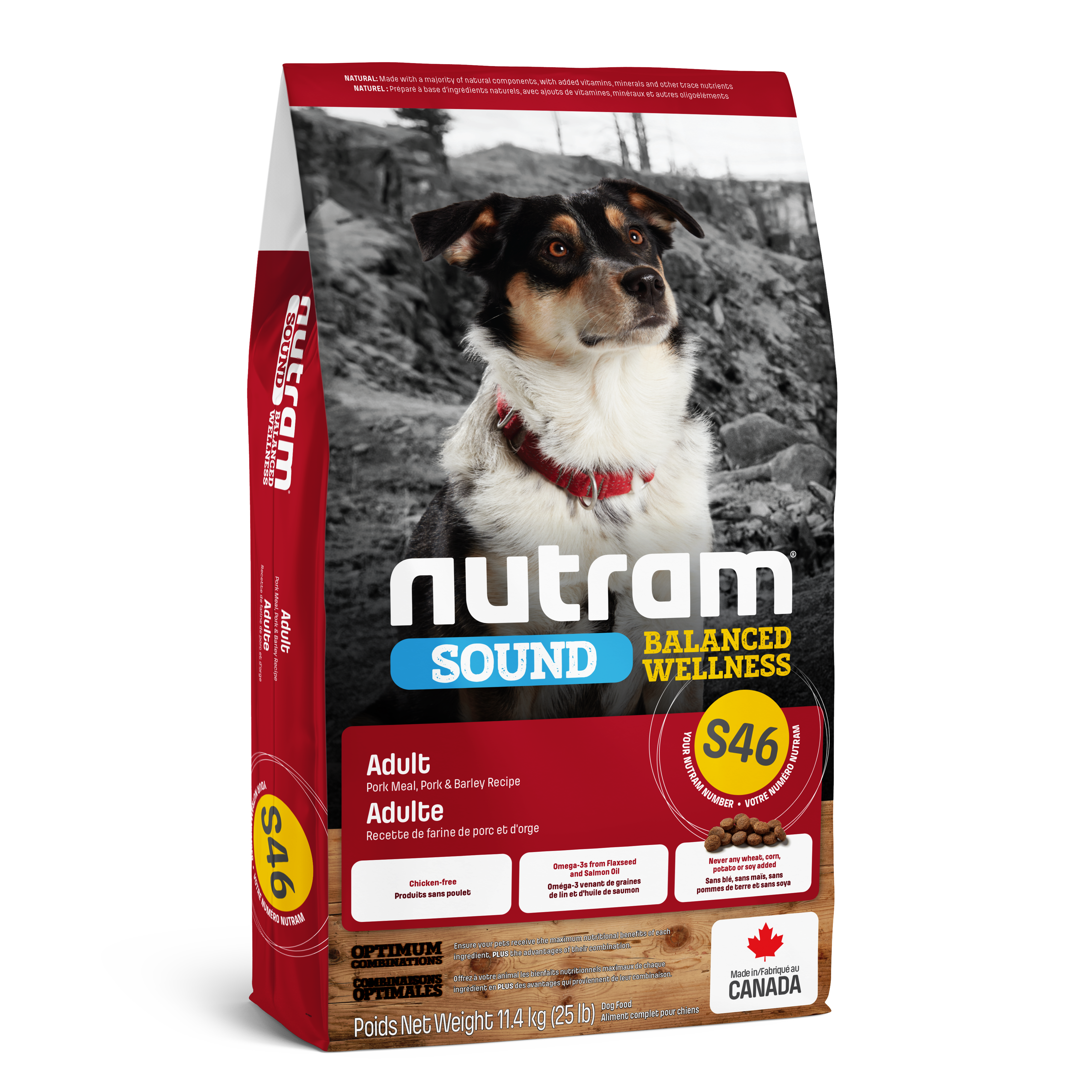 Nutram Dog Sound S46 Pork & Barley