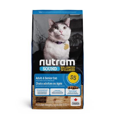 Nutram Cat Sound S5 Adult & Senior Chicken & Salmon
