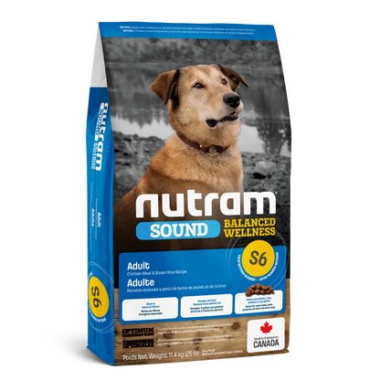 Nutram Sound Adult  Balanced S6 Chicken Meal and Brown Rice