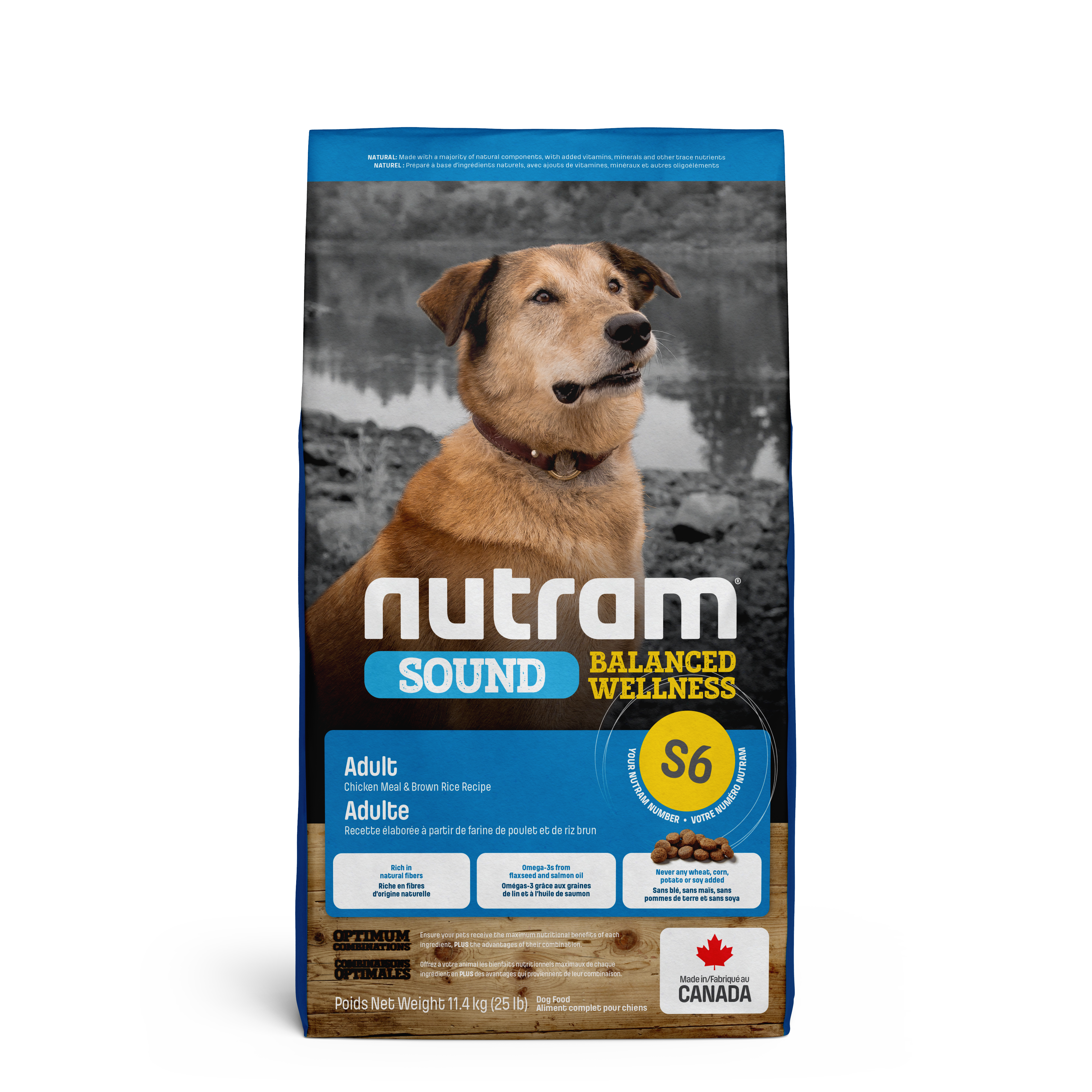 Nutram Sound Adult  Balanced S6 Chicken Meal and Brown Rice
